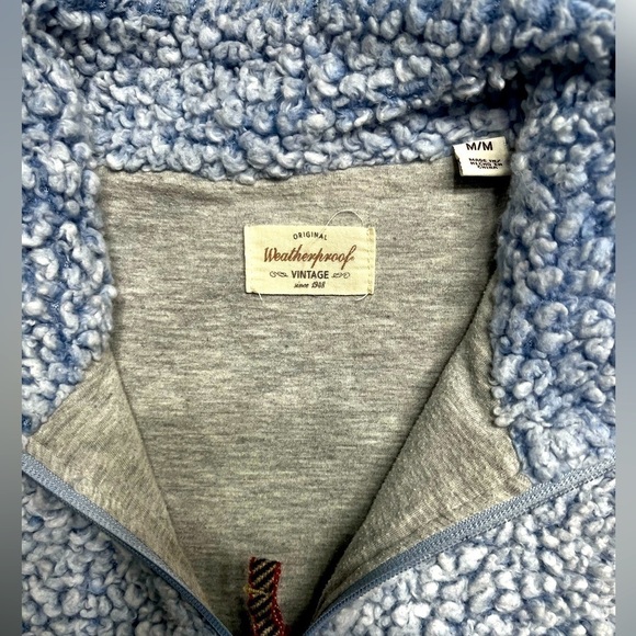 Weatherproof Teddy Bear Half Zip Lined Sweater - Size Medium - Picture 9 of 11